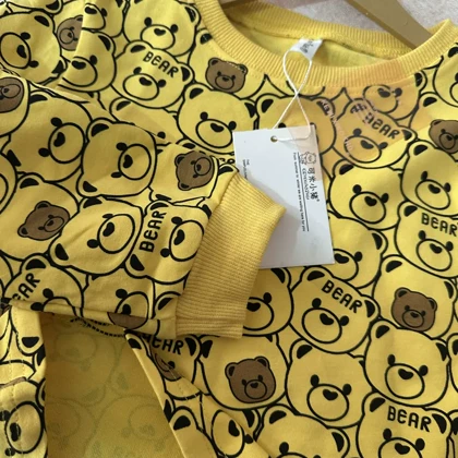 بلوز آستین بلند طرح خرس بچه گانه خارجی BEAR