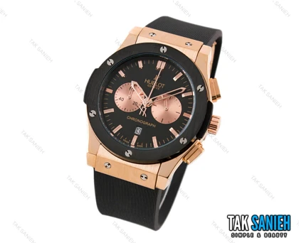 ساعت هوبلو مردانه سه موتوره مشکی رزگلد Hublot-2210-G