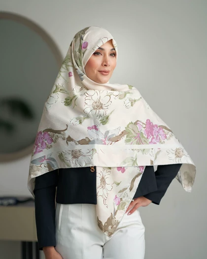 روسری ابریشم ژاکارد قواره 140 30210