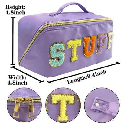 کیف آرایشی STUFF رنگ یاسی