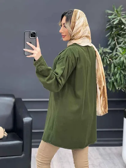 مانتو کتان شاپرک