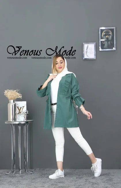 مانتو میکرو یقه چین
