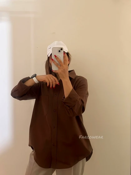 شومیز لینن خنک و راحت-مدل پاستیل کد 085