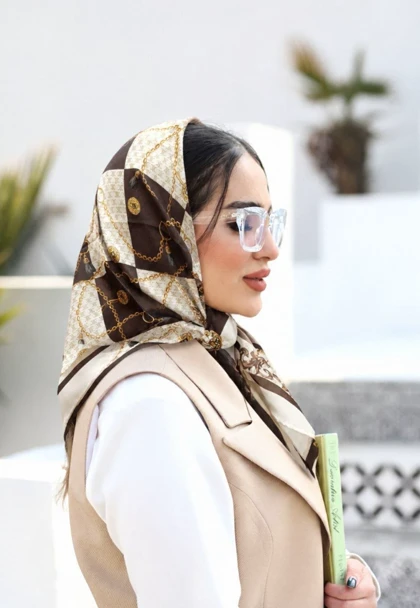 مینی اسکارف نخی کالکشن زنجیری