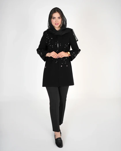 مانتو مجلسی منجوق دوزی کد 539 (495)