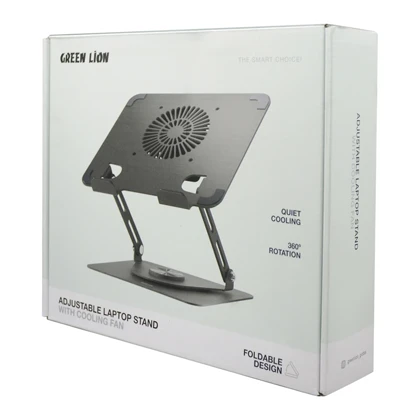 استند فلزی تاشو و فن خنک کننده لپتاپ گرین لاین مدل GNAD360STDBK