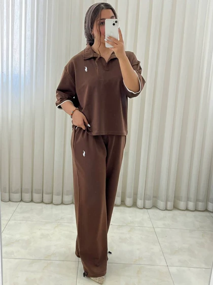 ست پلوشرت شلوار دخترونه و زنونه اسپرت 698