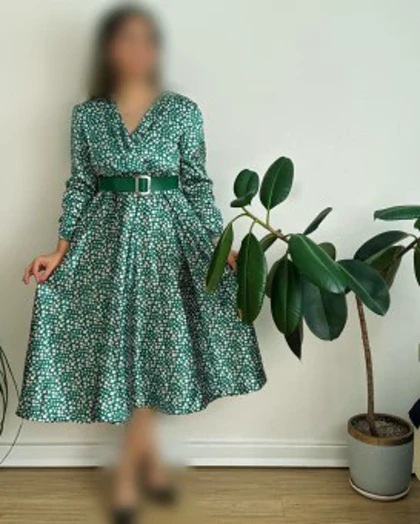 پیراهن مزونی ساتن 1