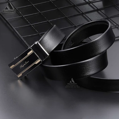 کمربند ساده ریلی Leather Ratchet Belt BL84