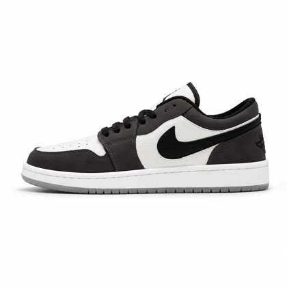 کفش و کتانی مردانه مدل NIKE AIR JORDAN 1 رنگ سفید طوسی کد 30192