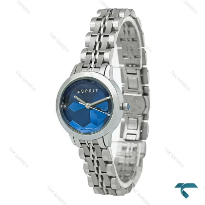 ساعت اسپریت زنانه سیلور صفحه سرمه ای بند جوبیلی Esprit-8223-L