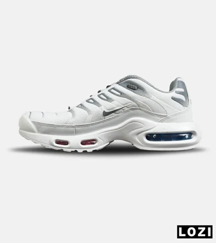 کفش کتانی مردانه و زنانه سفید طوسی NIKE AirMax Plus TN Ultra مدل 7709