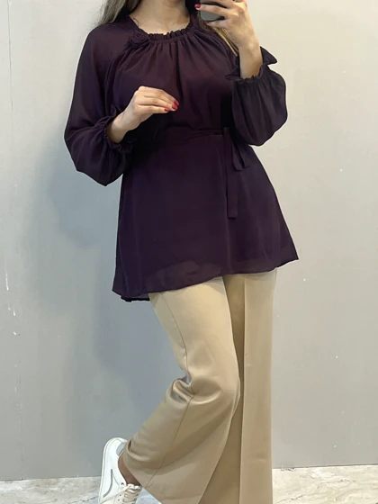 شومیز حریر رز