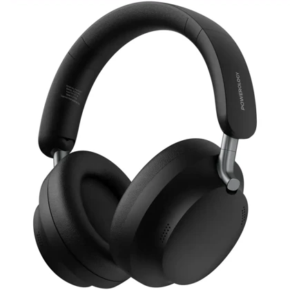 هدفون بلوتوثی پاورولوژی Powerology مدل PW1037GY با حذف نویز ANC و ENC