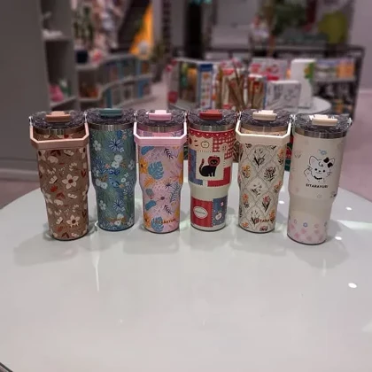 تراول ماگ سیتار گل‌دار 900 میل