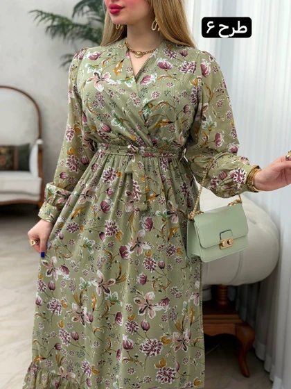 پیراهن حریر پایین چین 3939