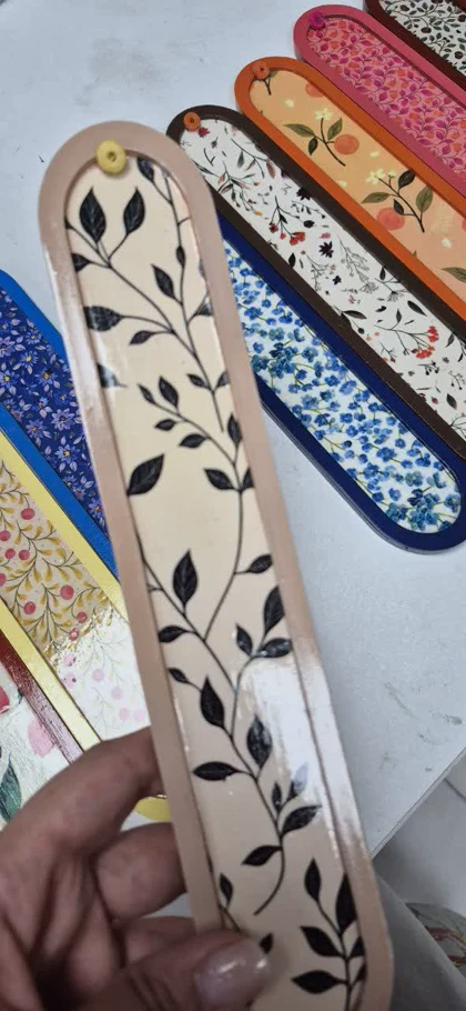 جاعودی چوبی گل‌دار