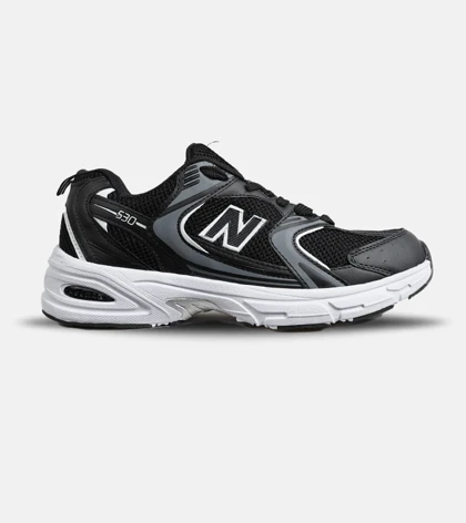 کفش کتانی زنانه و مردانه مشکی طوسی سفید NEW BALANCE 530