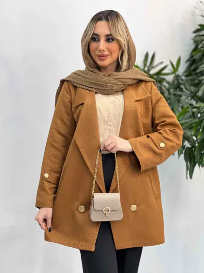 مانتو جلو باز جیب نما
