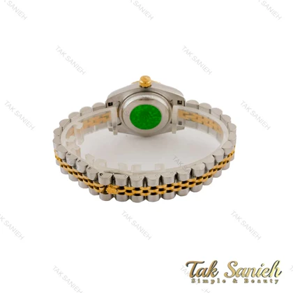 ساعت رولکس زنانه دورنگ طلایی ایندکس خط اسمال Rolex-5241-L