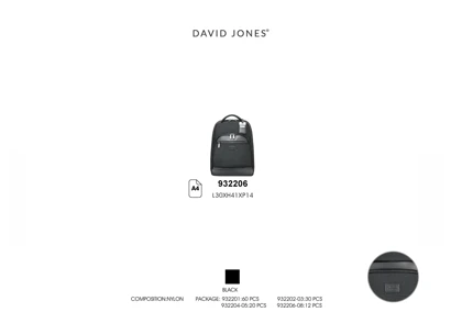 کوله پشتی مدل David Jones 932206