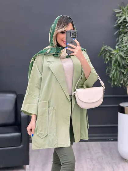 مانتو لینن جیب پاگن