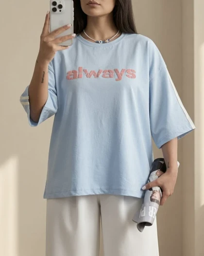 تیشرت باکسی always کد 29226