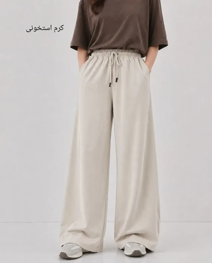 شلوار سیلک لایوسل کمرکش بلا 3