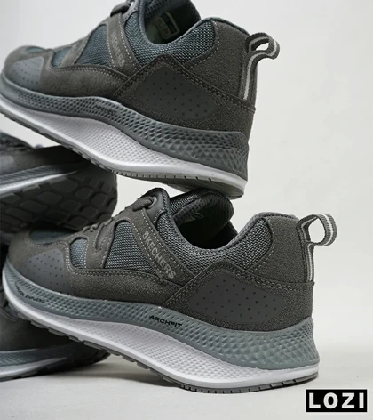 کفش کتانی طبی زنانه و مردانه طوسی فیلی SKECHERS archfit v02