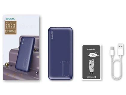 پاور بانک 10000 وایرلس روموس Romoss WSL10 10000mAh Power Bank