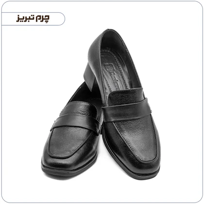 کفش پاشنه‌دار زنانه چرم مدل M1535