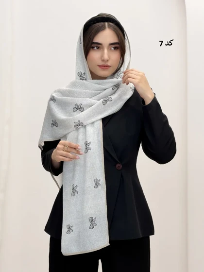 6854-شال نیلوفر
