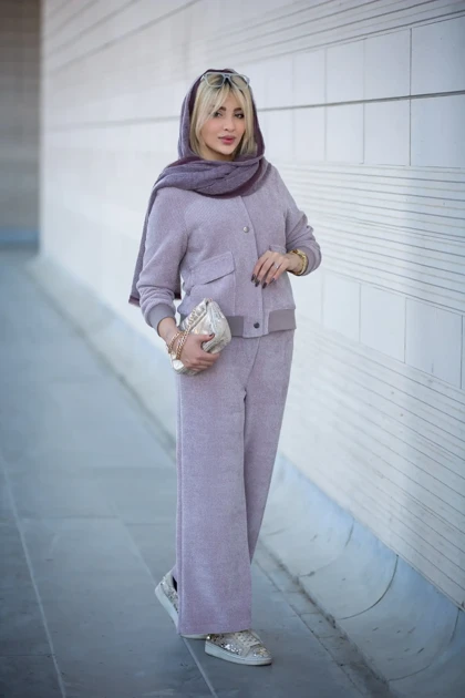 بامبر زنانه بیسکوئیتی دوجیب