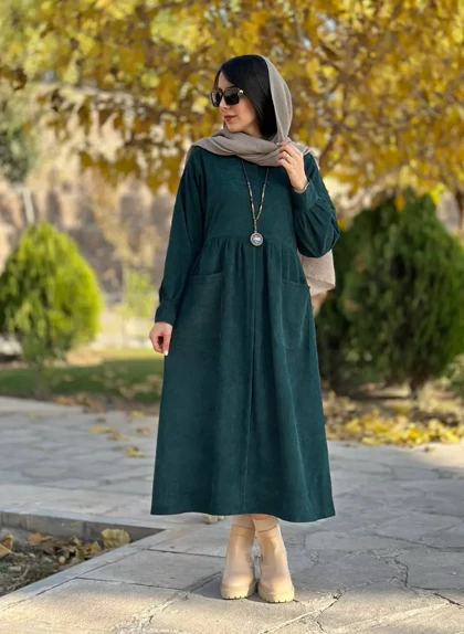 پیراهن مانتویی پاییزه گیتا