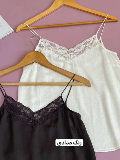 تاپ ساتن یقه گیپور کد 1677