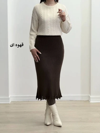 7517-دامن بافت کد 509