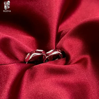 حلقه ست نقره زنانه ومردانه کدhs1031