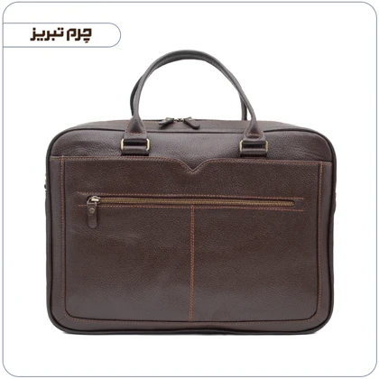 کیف چرم اداری مردانه قهوه ای کد BR21