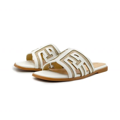 صندل زنانه رزمری مدل Rose Merry SH6039_White/Beige