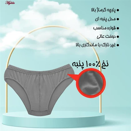 شورت مردانه ماییلدا مدل اسلیپ پنبه‌ای کد 4700-6 بسته 6 عددی