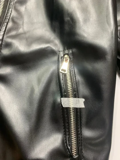 3539 - کت چرم( ایراددار )