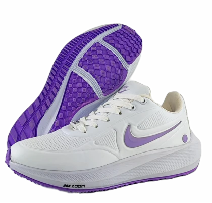 کفش رانینگ زنانه مدل نایکی آسپا nike سفید بنفش کد 52