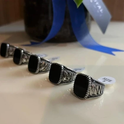 انگشتر استیل رنگ ثابت مردانه کد tw10049