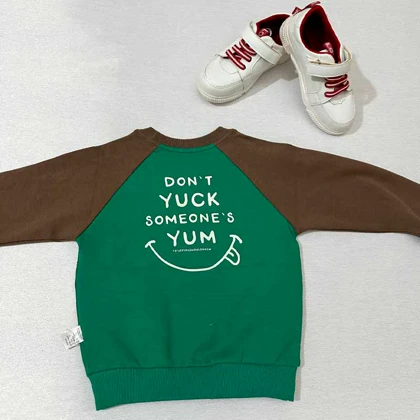 بلوز بچه گانه دورس سبز طرح خرس کیفدار