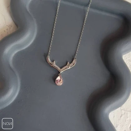 گردنبند نقره شاخ گوزن