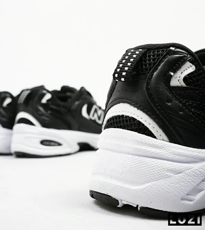 کفش کتانی بزرگ پا مشکی سفید NEW BALANCE 530