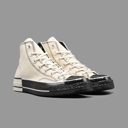 کانورس 1970 عاجی مشکی Converse Chuck 70s Ivory Black