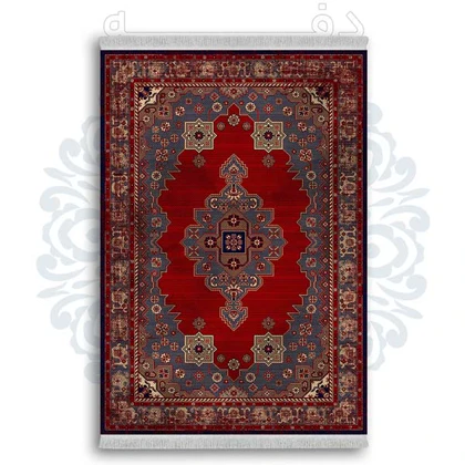 فرشینه از جنس پارچه هازان مخمل ترک طرح گلیم برند دفه کد DDGG 122