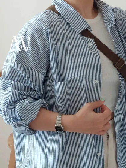 شومیز h&m راه راه