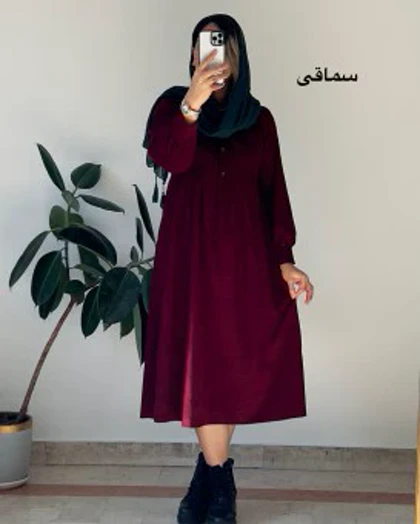 پیراهن مانتویی پاییزه سوین